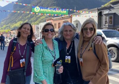 Sharon Wood, Christy McGill, Andrea Pierpont, & Nancy Svendsen at MountainFilm