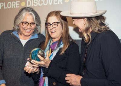 Nancy Svendsen and Associate Producer, Andrea Pierpont with the Wild Spirit Award at the New York Wild Film Festival