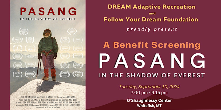 Benefit Screening of PASANG: In the Shadow of Everest in Whitefish, MT September 10th, 2024